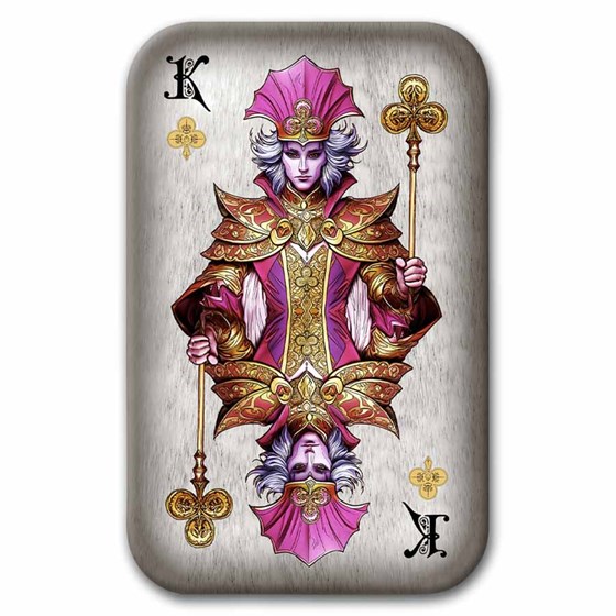 2 oz Silver Cast Bar Poker Cards: King of Clubs (w/ Box & COA) 2 oz Silver Cast Bar Poker Cards: King of Clubs (w/ Box & COA)