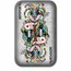 2 oz Silver Cast Bar Poker Cards: The Joker (w/ Box & COA)