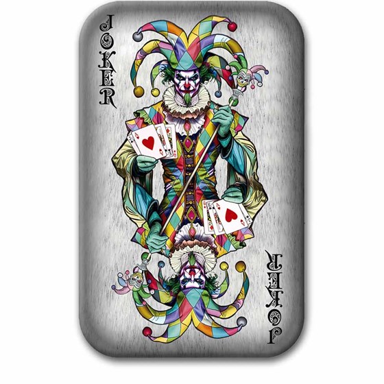 2 oz Silver Cast Bar Poker Cards: The Joker (w/ Box & COA) 2 oz Silver Cast Bar Poker Cards: The Joker (w/ Box & COA)