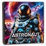 2 oz Silver Cast Bar The Astronaut (w/ Box & COA)