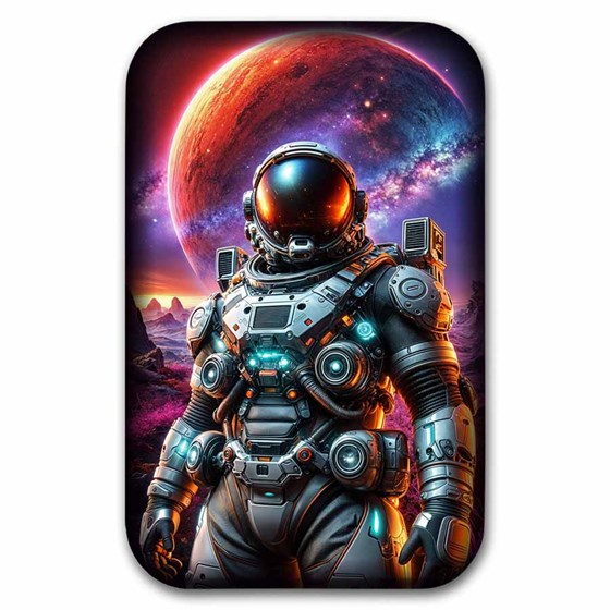 2 oz Silver Cast Bar The Astronaut (w/ Box & COA) 2 oz Silver Cast Bar The Astronaut (w/ Box & COA)