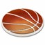 2 oz Silver Colorized Dome Shaped Basketball (w/Box)