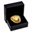 2 oz Silver Gold Gilded Major League 3D Baseball Glove (w/Box)