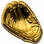 2 oz Silver Gold Gilded Major League 3D Baseball Glove (w/Box)