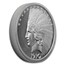 2 oz Silver High Relief Round - $10 Indian