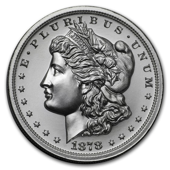 Buy 2 oz Silver High Relief Round - 1878 Morgan Dollar | APMEX