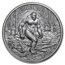 2 oz Silver High Relief Round - Bigfoot