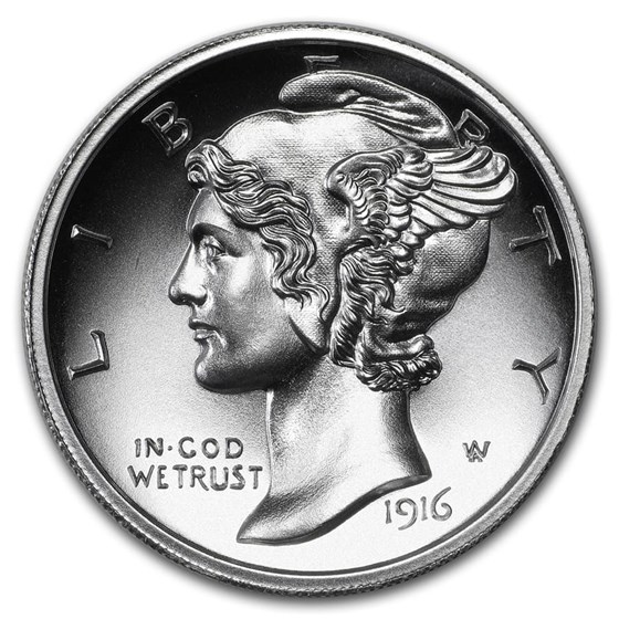 2 oz Silver High Relief Round - Mercury Dime 2 oz Silver High Relief Round - Mercury Dime