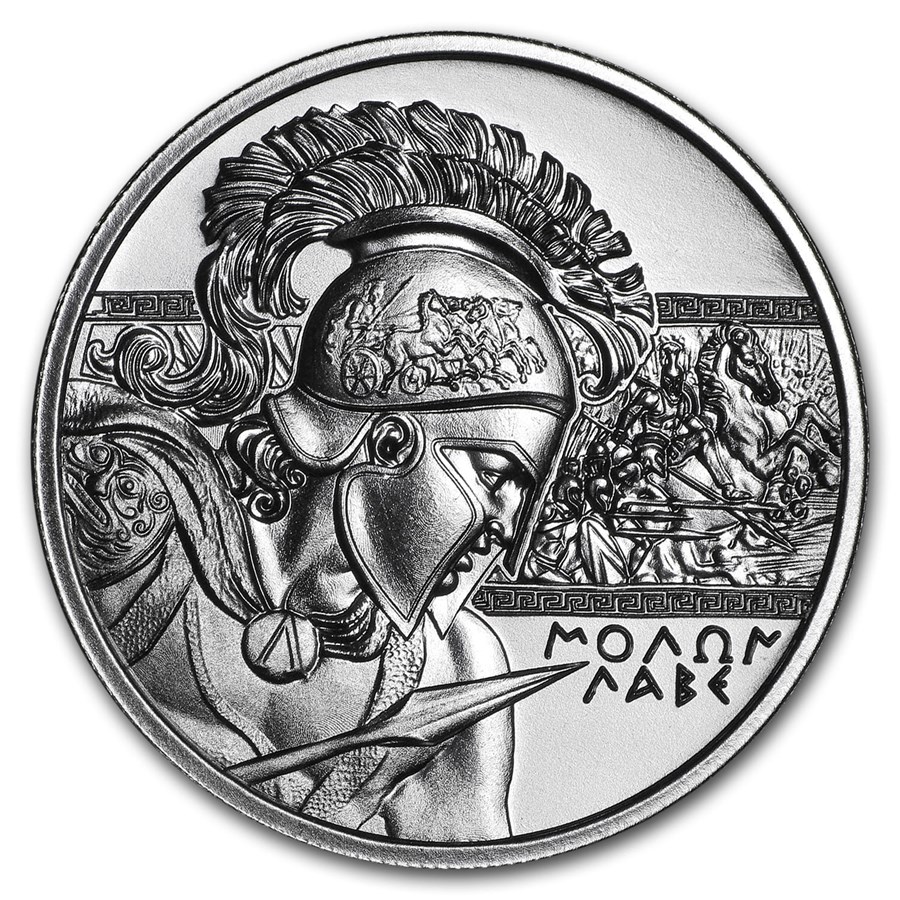 2 oz Silver High Relief Round - Molon Labe (Type 1)