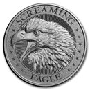 2 oz Silver High Relief Round - Screaming American Eagle