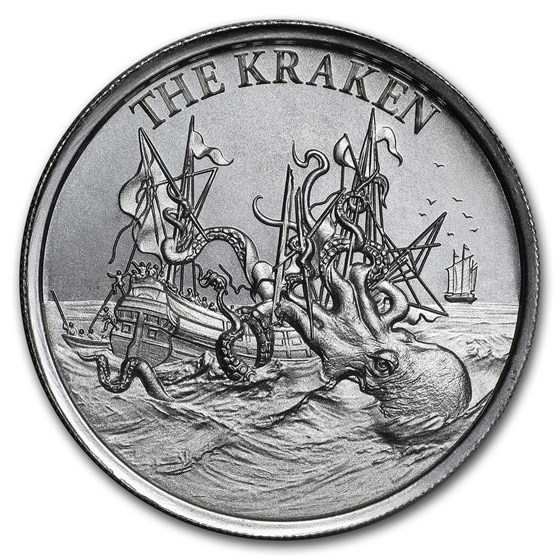 2 oz Silver High Relief Round - The Kraken 2 oz Silver High Relief Round - The Kraken