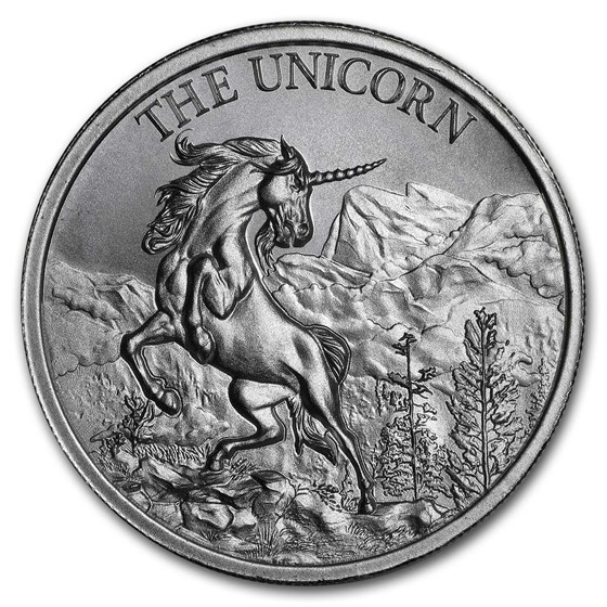 2 oz Silver High Relief Round - The Unicorn