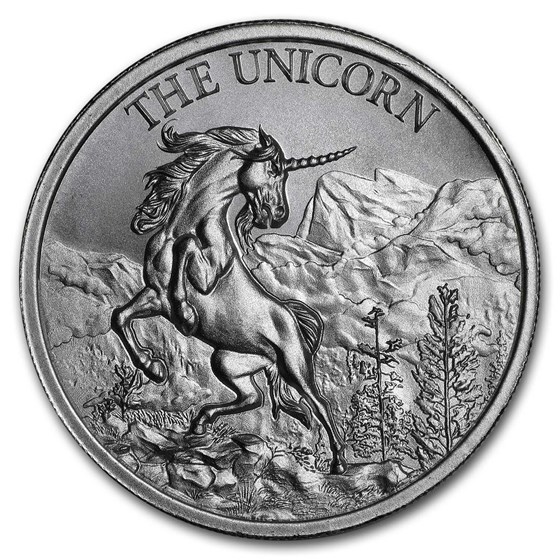 2 oz Silver High Relief Round - The Unicorn 2 oz Silver High Relief Round - The Unicorn