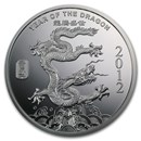 2 oz Silver Round - APMEX (2012 Year of the Dragon)