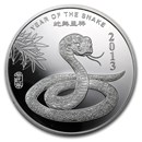 2 oz Silver Round - APMEX (2013 Year of the Snake)