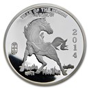 2 oz Silver Round - APMEX (2014 Year of the Horse)