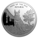 2 oz Silver Round - APMEX (2018 Year of the Dog)