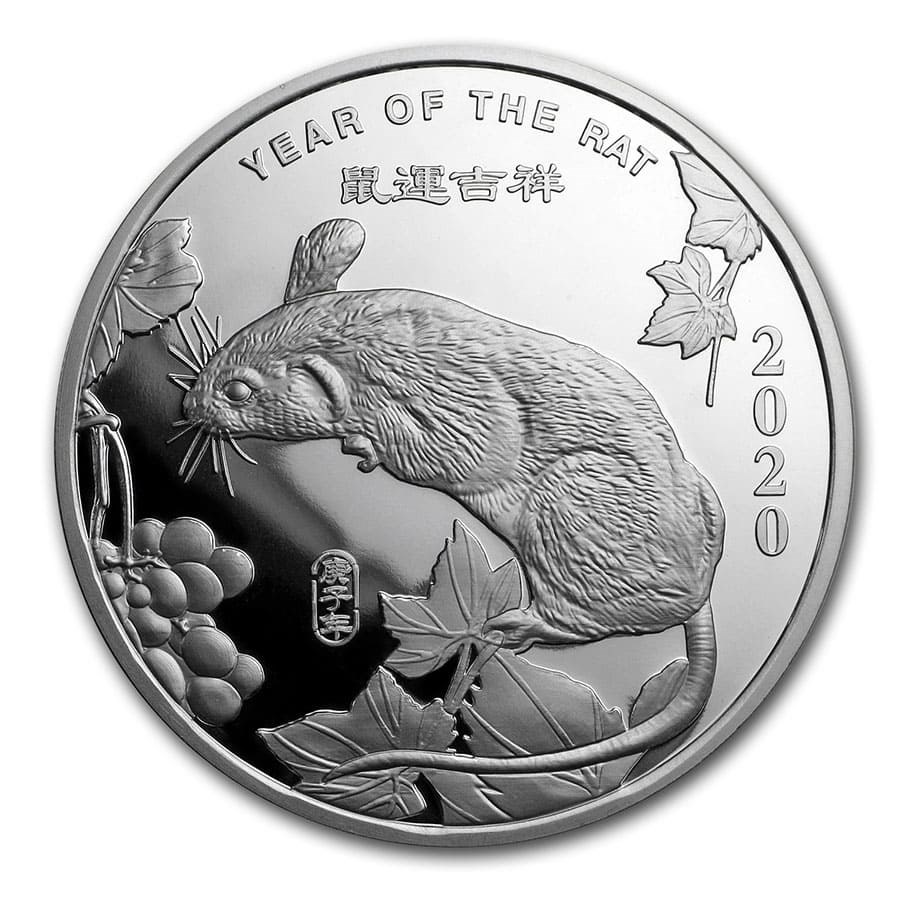 2 oz Silver Round - APMEX (2020 Year of the Rat)
