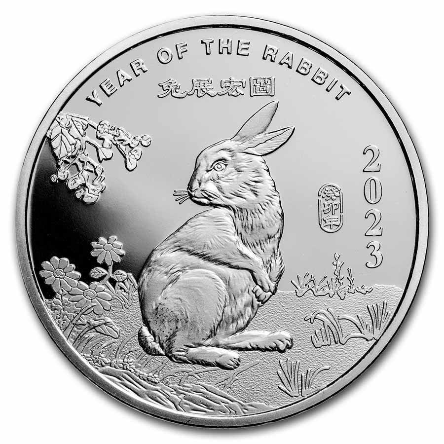 2 oz Silver Round - APMEX (2023 Year of the Rabbit)