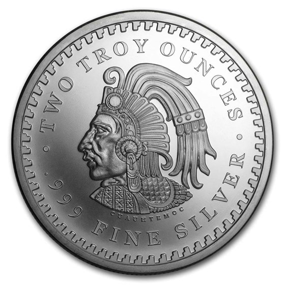 Buy 2 oz Silver Round Aztec Calendar APMEX