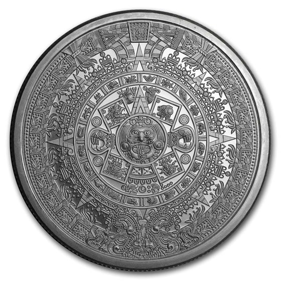 Buy 2 oz Silver Round - Aztec Calendar | APMEX