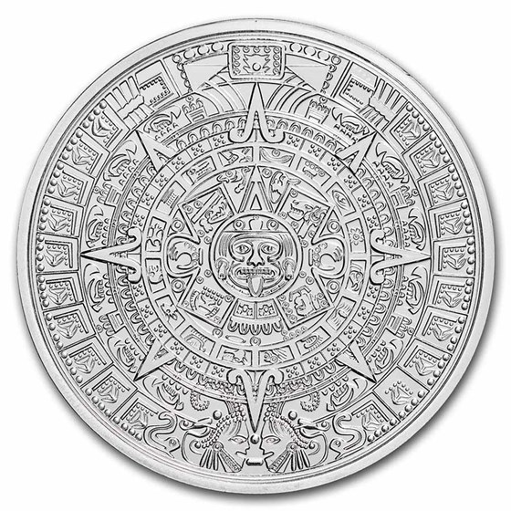 2 oz Silver Round - Aztec Calendar