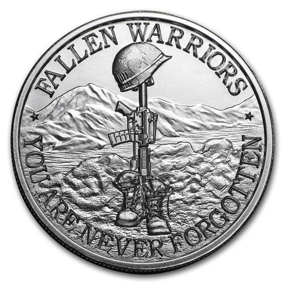 2 oz Silver Round - Battlefield Cross 2 oz Silver Round - Battlefield Cross