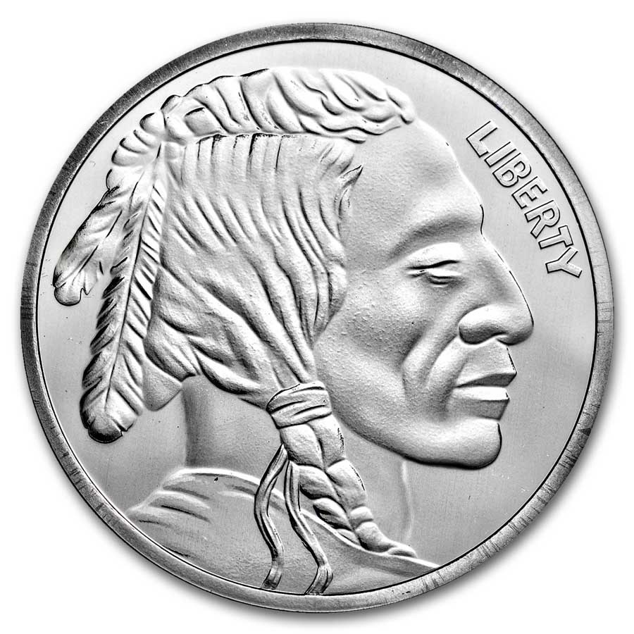 2 oz Silver Round - Buffalo