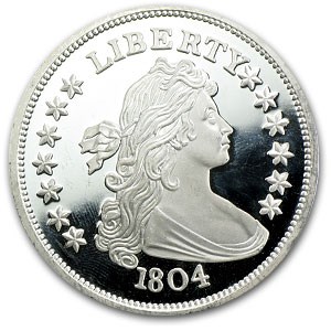 2 oz Silver Round - Bust Dollar (1804) 2 oz Silver Round - Bust Dollar (1804)