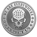 2 oz Silver Round - Deuce Head Four Skull (Type I)