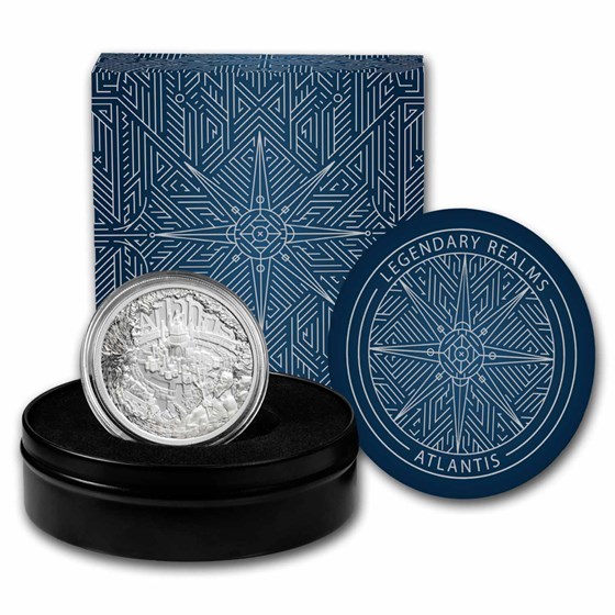 2 oz Silver Round - Legendary Realms: Lost City of Atlantis (HR) 2 oz Silver Round - Legendary Realms: Lost City of Atlantis (HR)