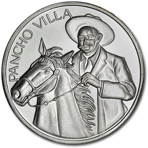 2 oz Silver Round - Pancho Villa (w/Eagle) 2 oz Silver Round - Pancho Villa (w/Eagle)