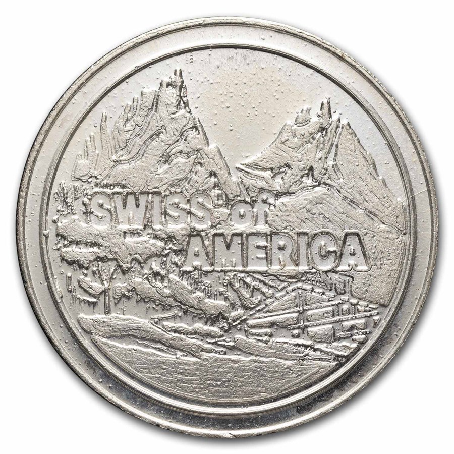 2 oz Silver Round - Swiss of America