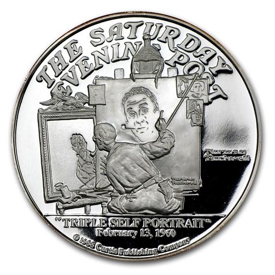 2 oz Silver Round - Triple Self Portrait 2 oz Silver Round - Triple Self Portrait