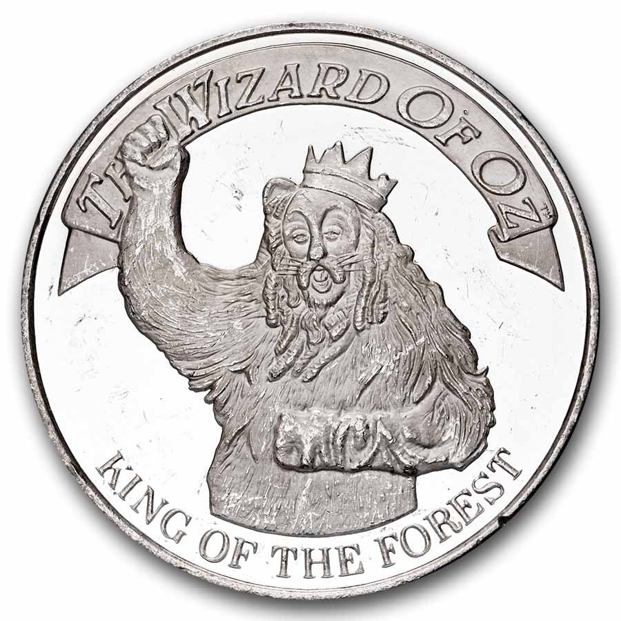 2 oz Silver Round - Wizard of Oz (King of the Forest, Scruffy)