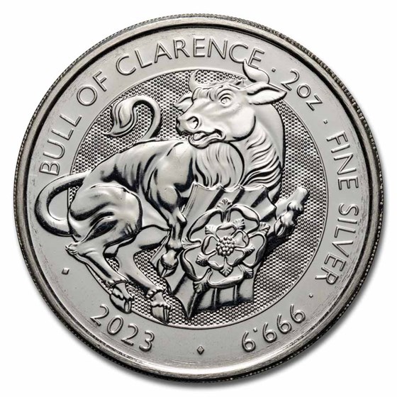 2 oz Silver Tudor Beasts BU (Random, Abrasions) 2 oz Silver Tudor Beasts BU (Random, Abrasions)