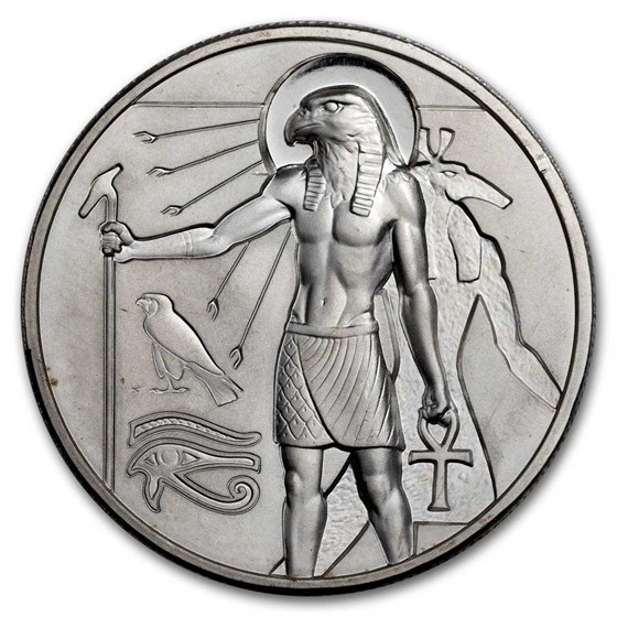 2 oz Silver UHR Round - Egyptian Gods Series: Horus 2 oz Silver UHR Round - Egyptian Gods Series: Horus