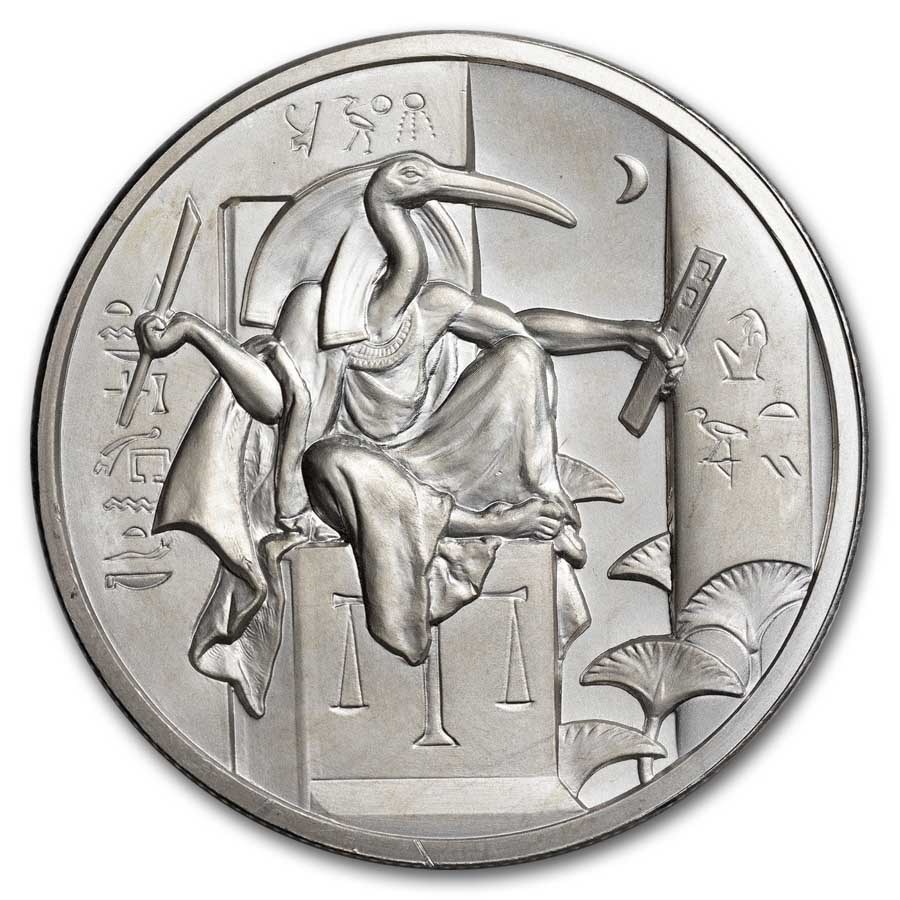 2 oz Silver UHR Round - Egyptian Gods Series: Thoth