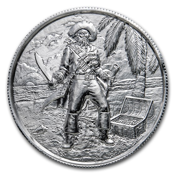 2 oz Silver UHR Round - Privateer Series: The Captain 2 oz Silver UHR Round - Privateer Series: The Captain