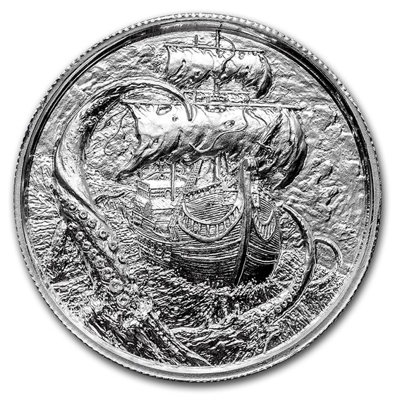 2 oz Silver UHR Round - Privateer Series: The Kraken 2 oz Silver UHR Round - Privateer Series: The Kraken
