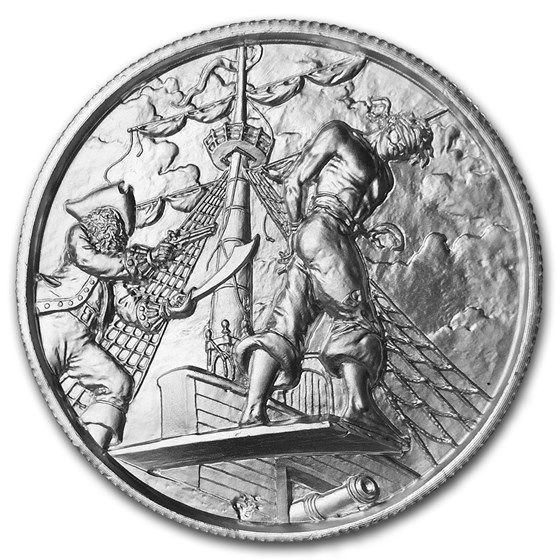 2 oz Silver UHR Round - Privateer Series: The Plank