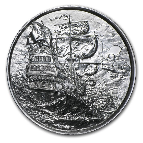 2 oz Silver UHR Round - Privateer Series: The Privateer 2 oz Silver UHR Round - Privateer Series: The Privateer