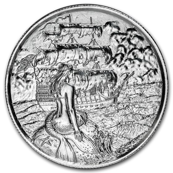 2 oz Silver UHR Round - Privateer Series: The Siren 2 oz Silver UHR Round - Privateer Series: The Siren