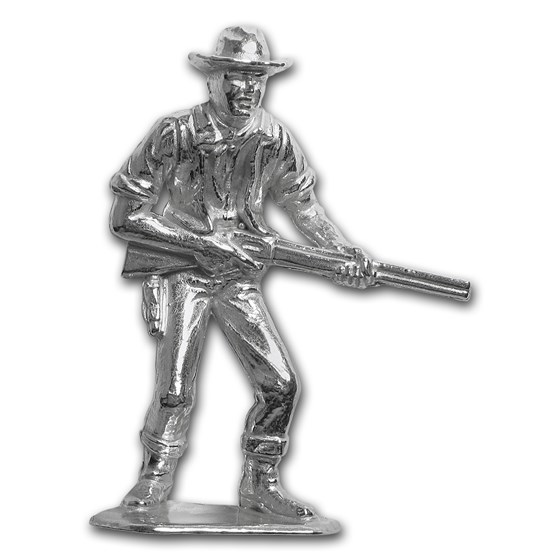 2 oz Silver Wild West Figurine - Desperado