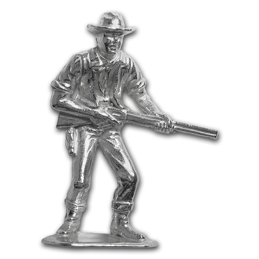 2 oz Silver Wild West Figurine - Desperado