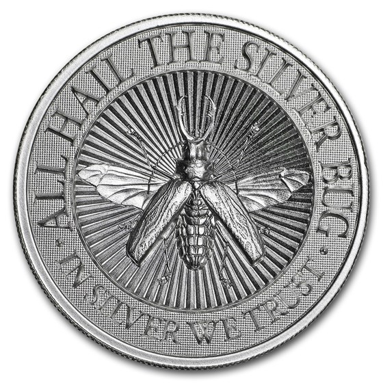 2 oz UHR Silver Round - The Silver Bug: Giant Longhorn Beetle 2 oz UHR Silver Round - The Silver Bug: Giant Longhorn Beetle