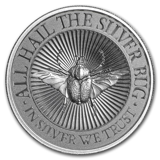 2 oz UHR Silver Round - The Silver Bug: Goliath Beetle 2 oz UHR Silver Round - The Silver Bug: Goliath Beetle