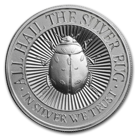 2 oz UHR Silver Round - The Silver Bug: Lady Bug 2 oz UHR Silver Round - The Silver Bug: Lady Bug
