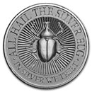 2 oz UHR Silver Round - The Silver Bug: Rhinoceros Beetle