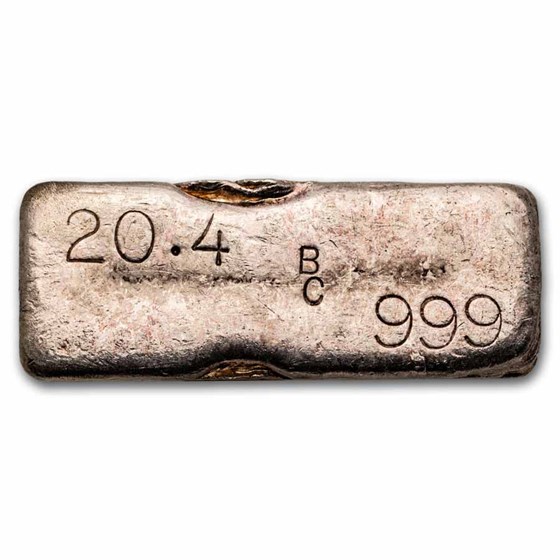 20.40 oz Silver Bar - Vintage BC 20.40 oz Silver Bar - Vintage BC